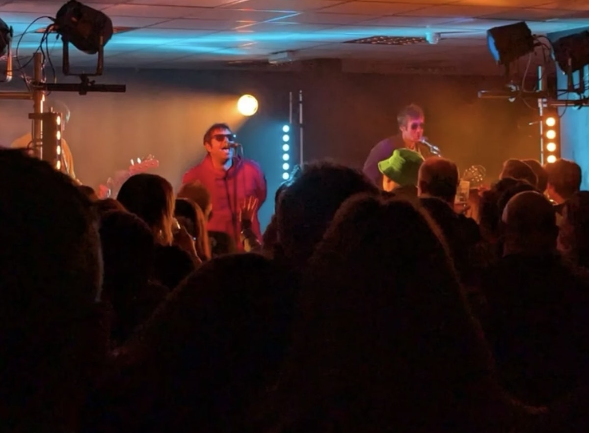 Definitely Oasis performing to sell-out crowd at The Baths